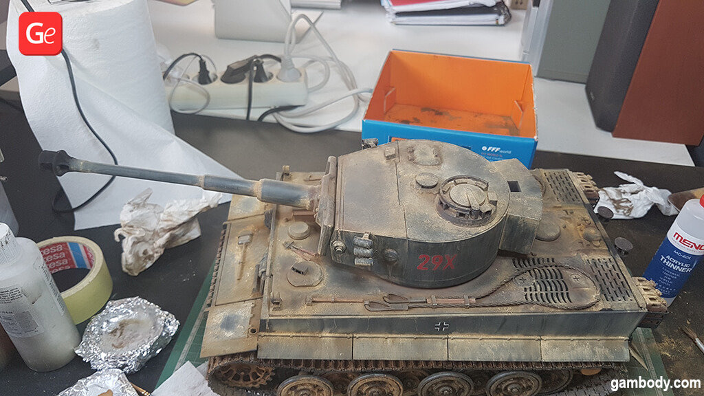 Tiger tank 3D model for printing