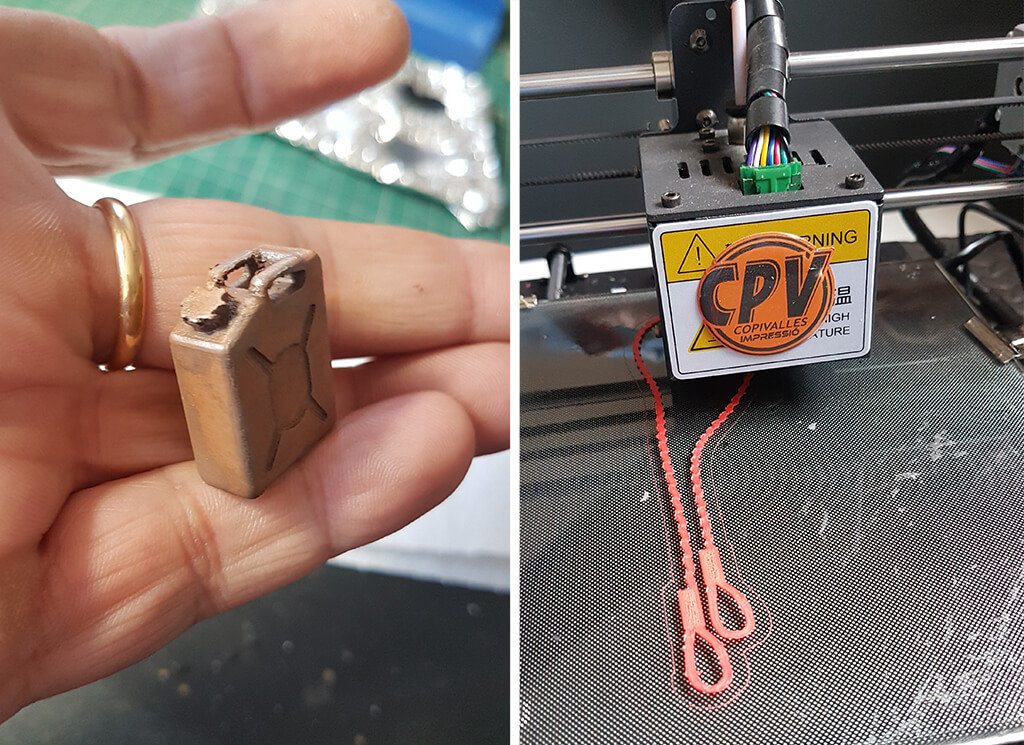 3D printed parts