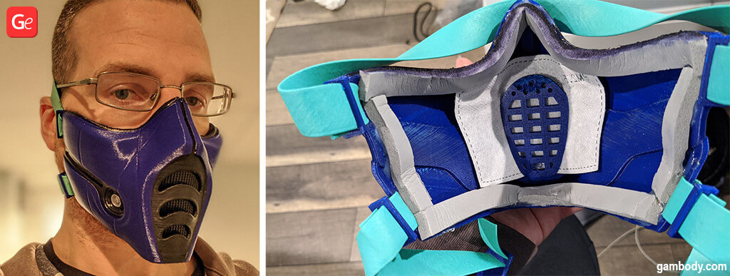 3D printed mask of Sub-Zero with STL files