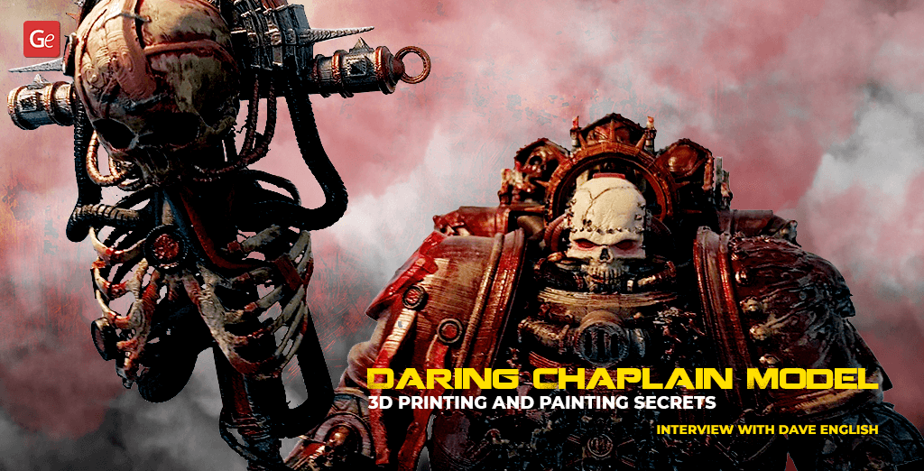 Chaplain 40K 3D printing figurine from Warhammer