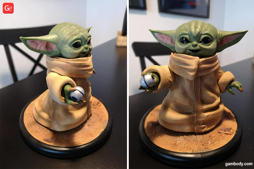 Mandalorian Baby Yoda 3D print