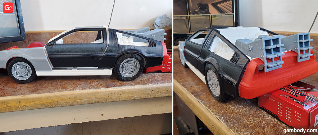 DeLorean time machine 3D printing model