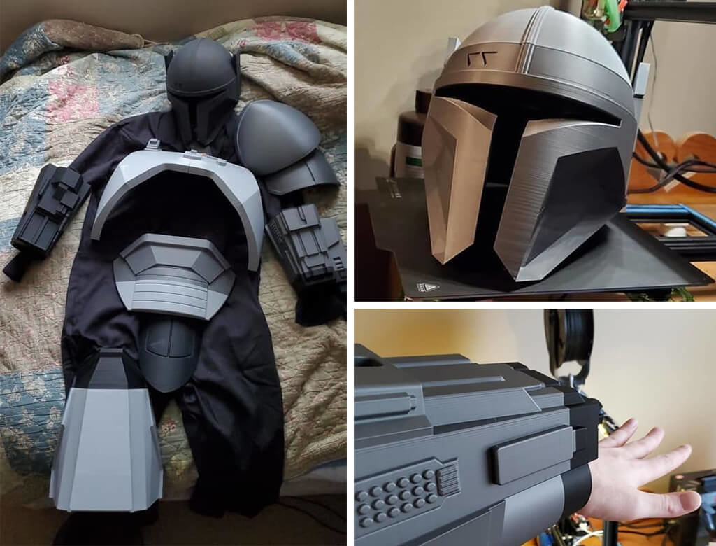 3D printed Mandalorian armor