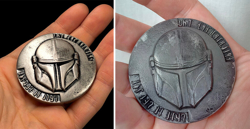 Mandalorian coin 3D print