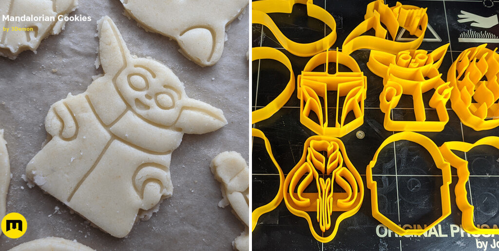 Mandalorian cookie cutters to 3D print