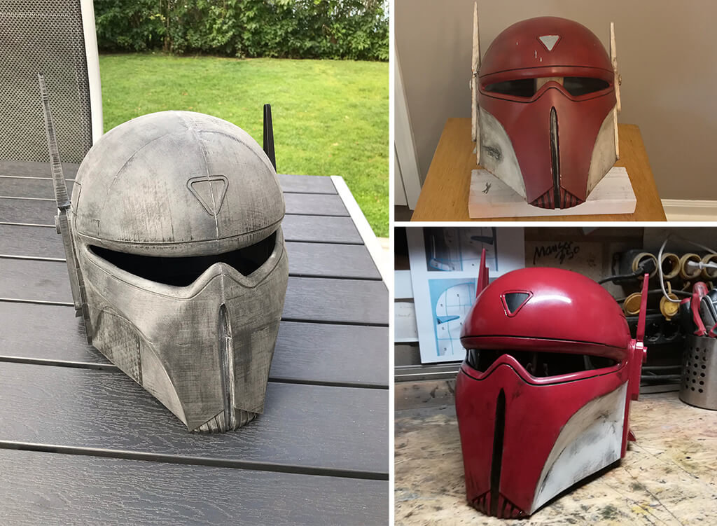 Imperial Super Commando helmet 3D printed