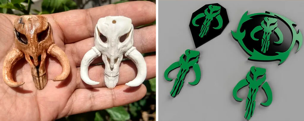 Mythosaur Mandalorian skull STL