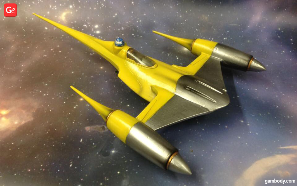 Naboo N-1 model for 3D printing