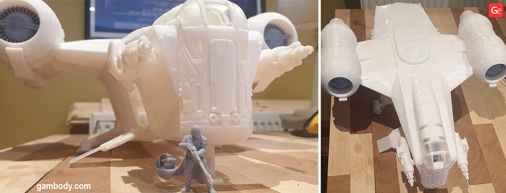 Mandalorian Razor Crest 3D model to print
