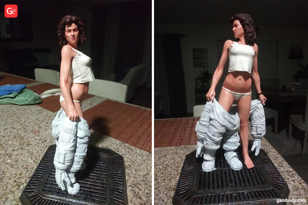 Ripley Alien figurine awesome 3D printed projects