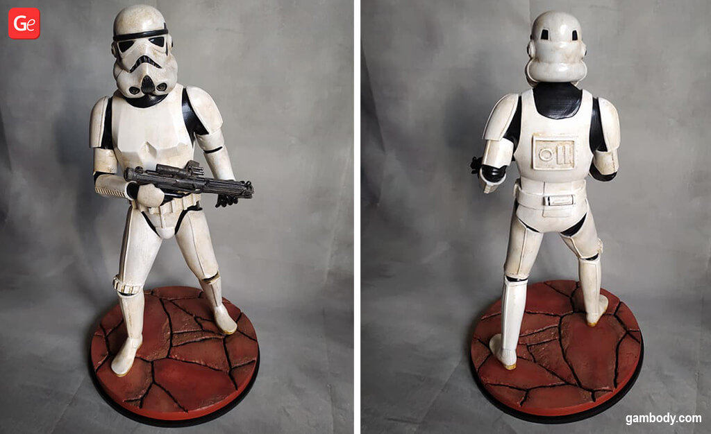 Stormtrooper Mandalorian warrior figure