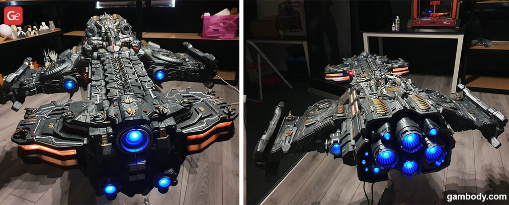 Terran Battlecruiser cool things to 3D print in 2020