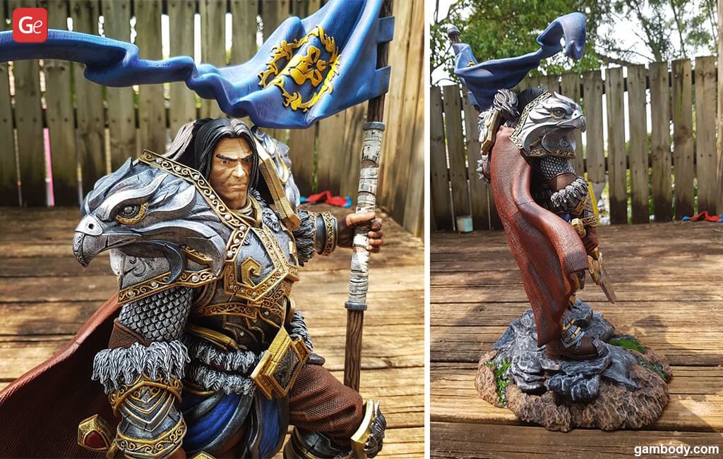 How to paint metal parts of Varian Wrynn 3D print