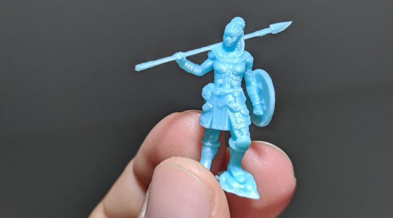 Dungeons and Dragons woman warrior miniature