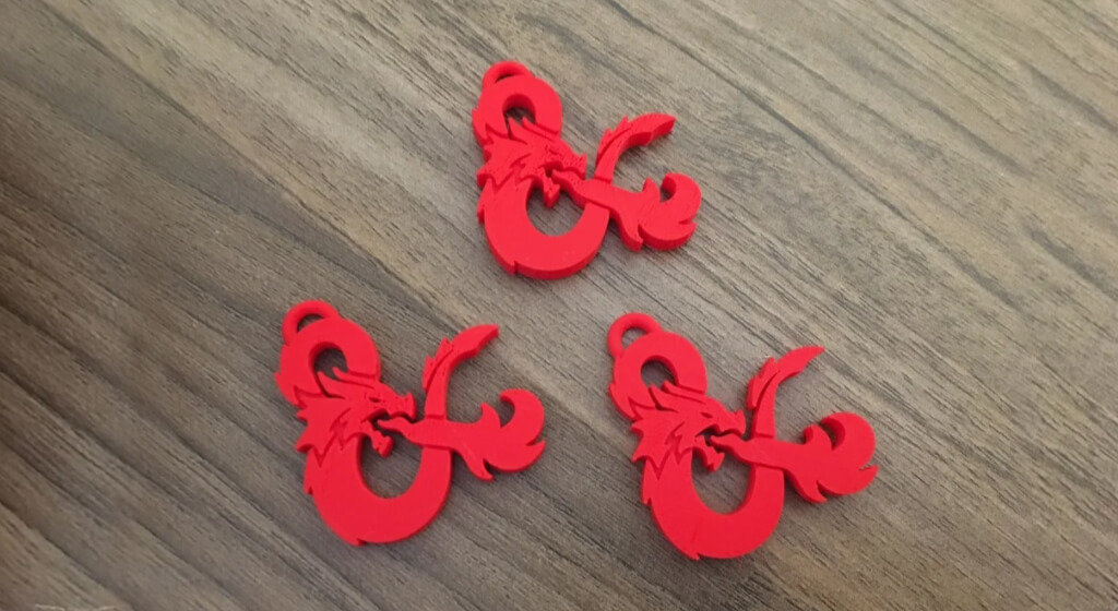 Dungeons and Dragons keychain models for 3D printing