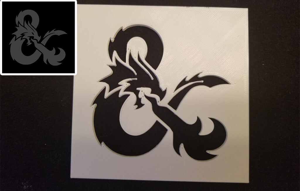 D&D logo for 3D printing