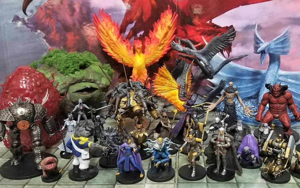 Dungeons and Dragons D&D miniatures for 3D printing