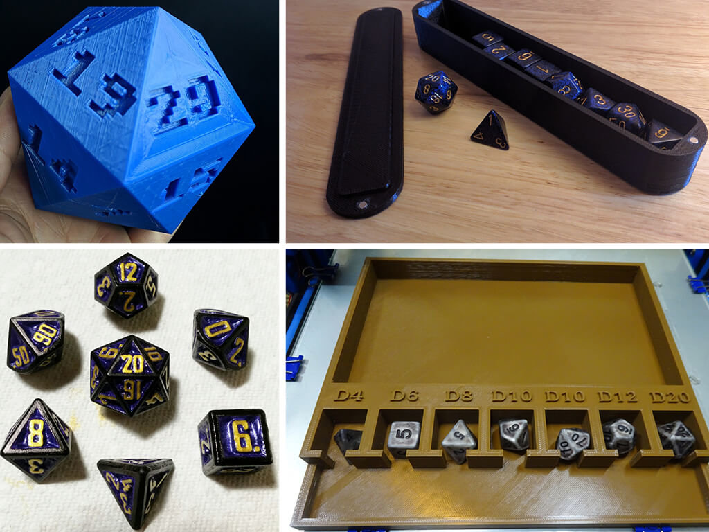 Dungeons and Dragons D&D dice set for 3D printing
