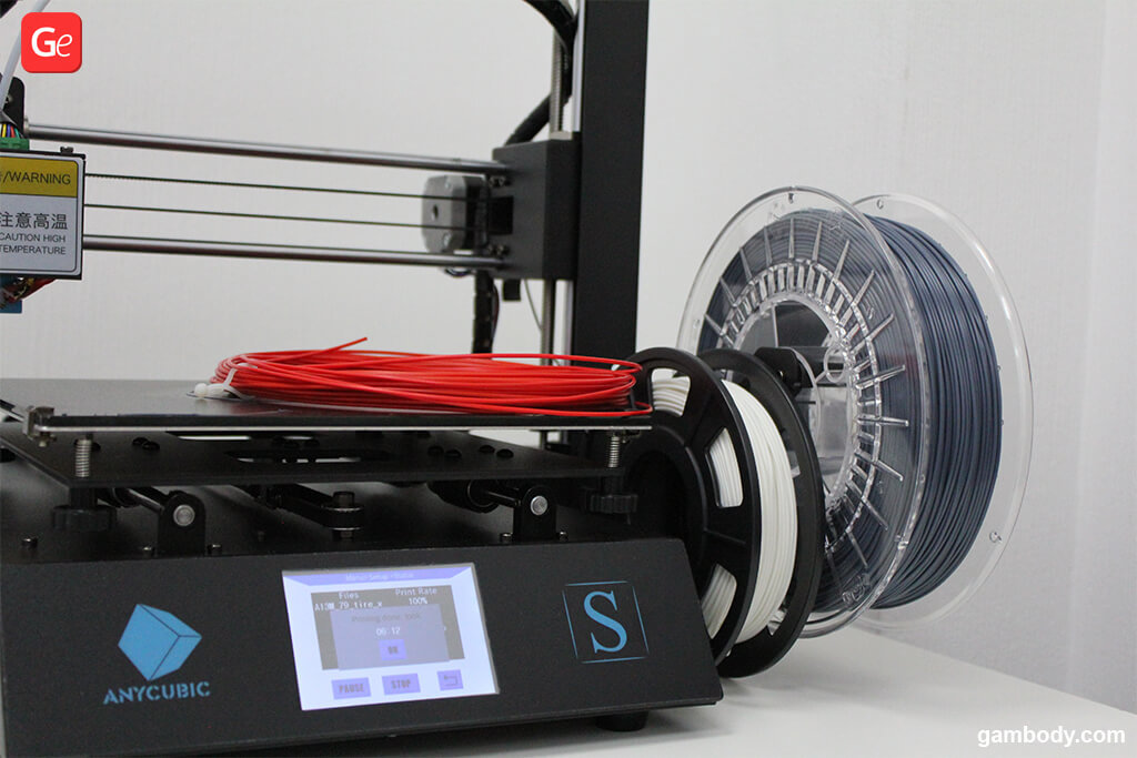 3D print multiple colours with single extruder