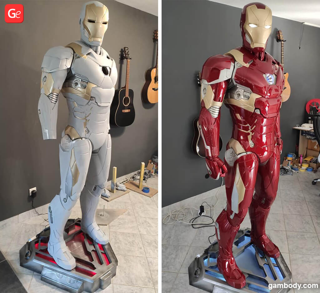 3D Printing LifeSize Iron Man Statue and Painting Guide