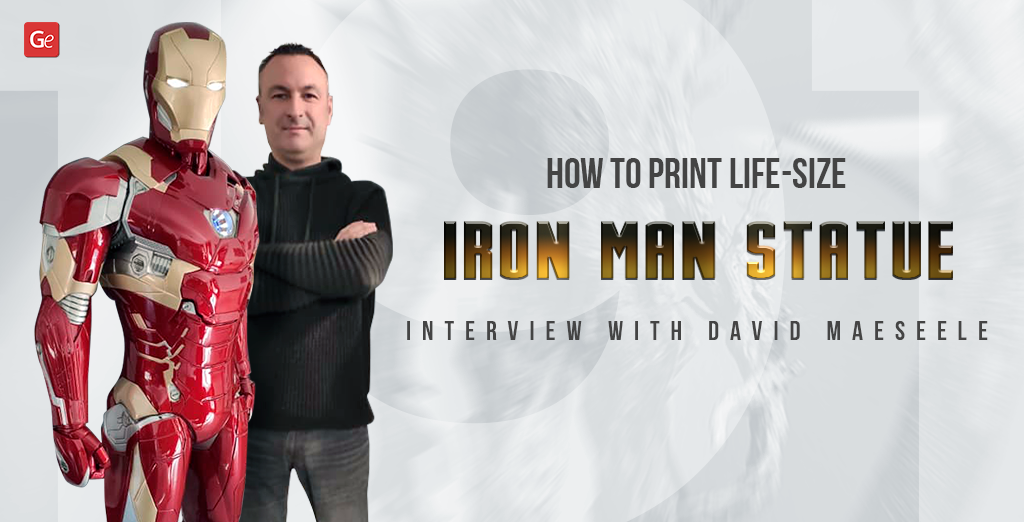 How to 3D Print Life-Size Iron Man Statue: Interview with David Maeseele