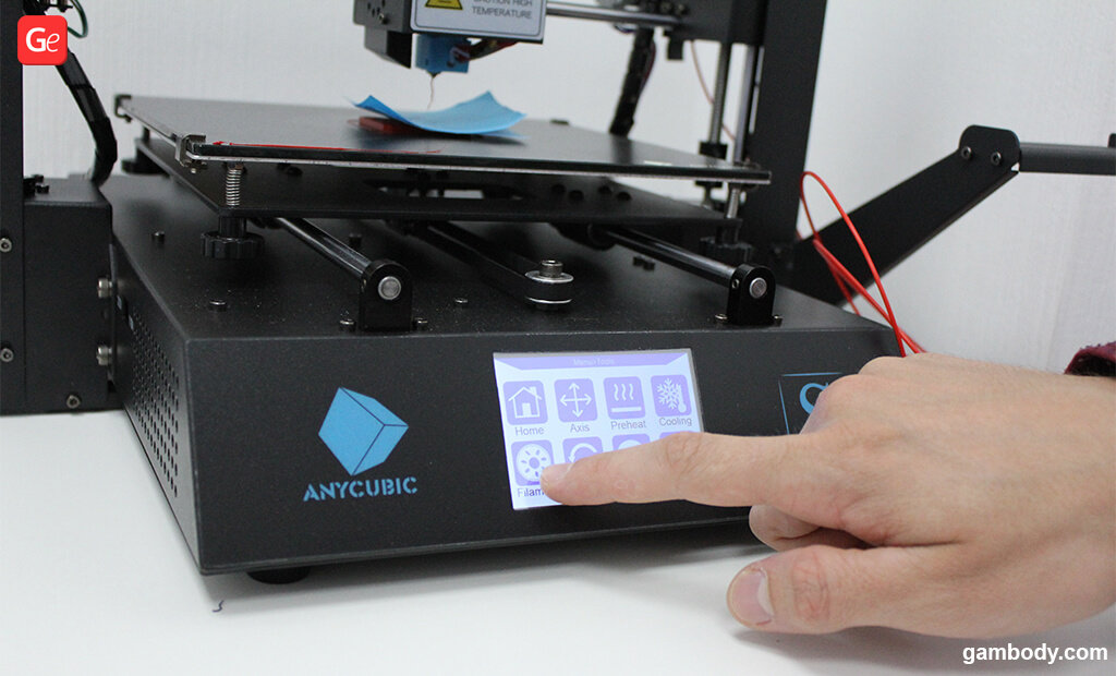 How to switch filament to 3D print two colours with one nozzle