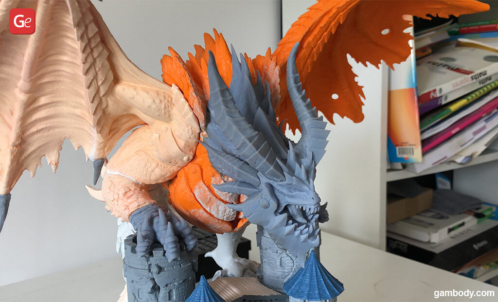 How to 3D print and paint Deathwing dragon figure from WoW