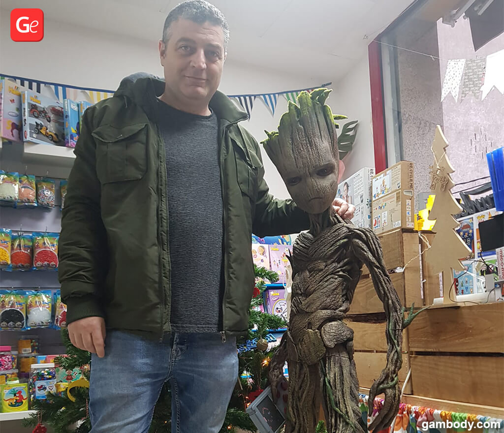 Life-size Groot 3D print