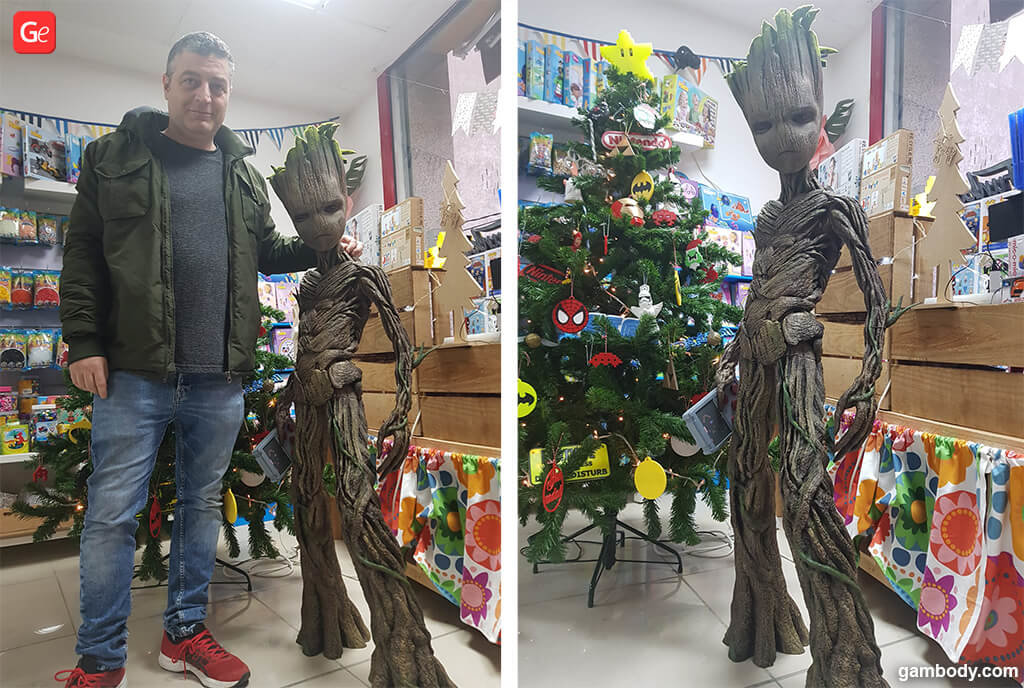 Life-size Groot 3D model for 3D printing