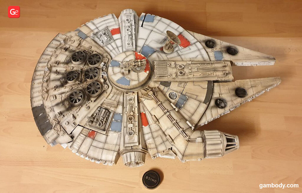 Millennium Falcon 3D printed Star Wars models