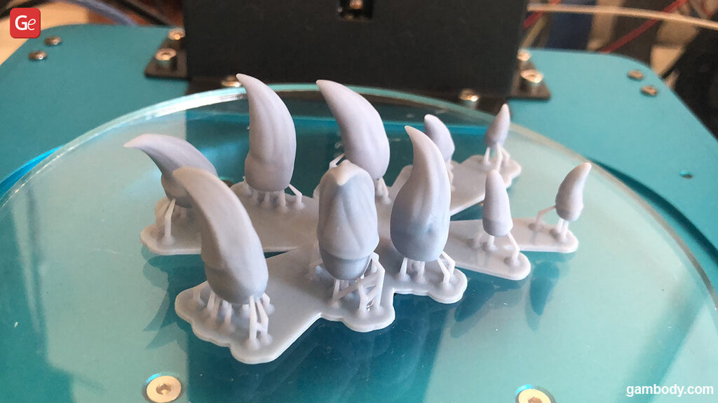 Preparing 3D printed parts for UV resin curing