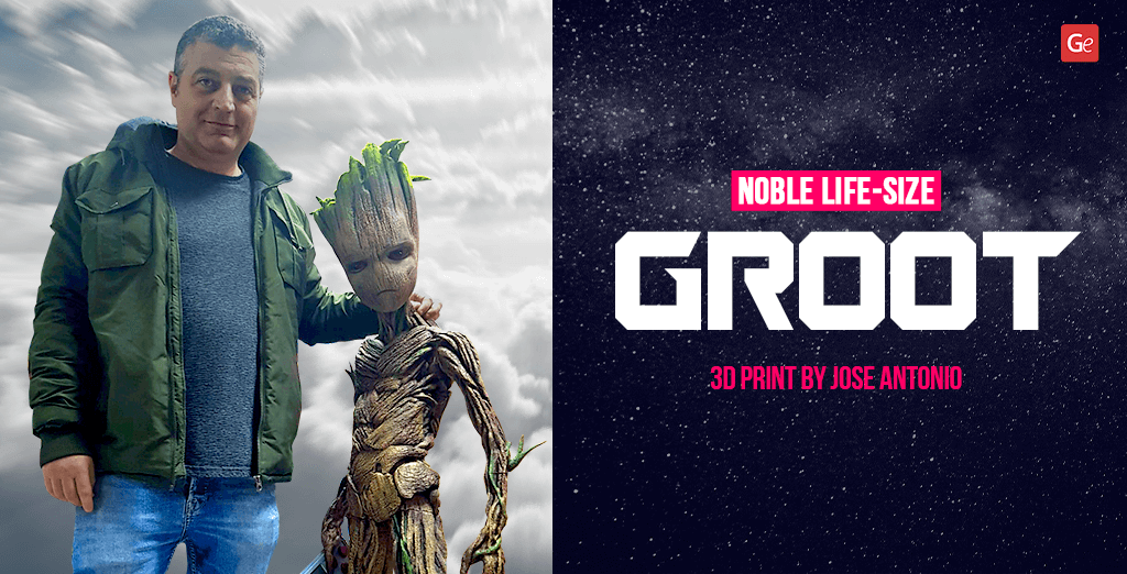 Groot 3D print in life-size