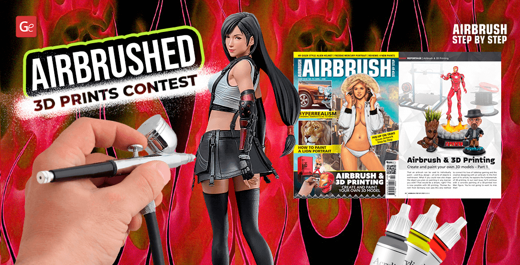 Airbrushed 3D prints contest 2020 Gambody