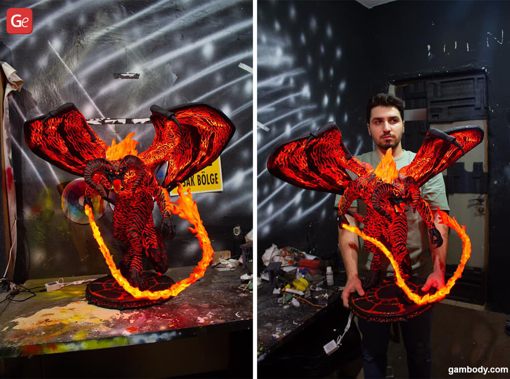 Balrog 3D printed demon monster