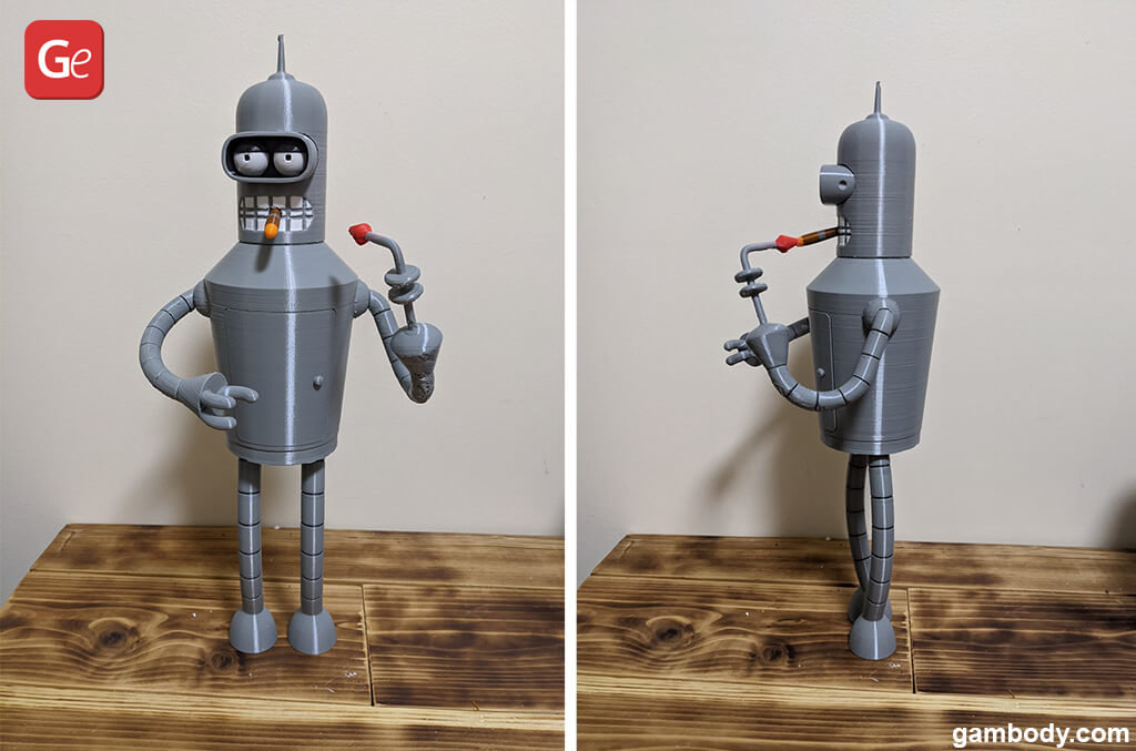 Bender Futurama 3D printed robot