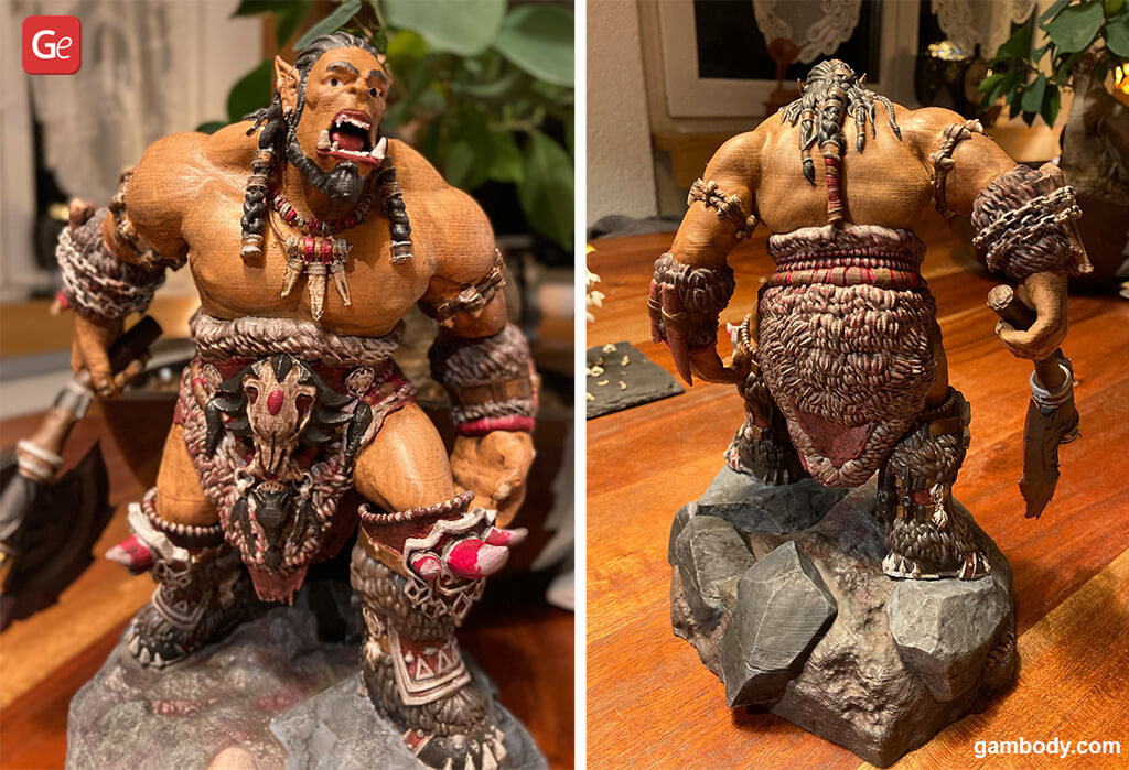 3D prints of Durotan WoW figurine