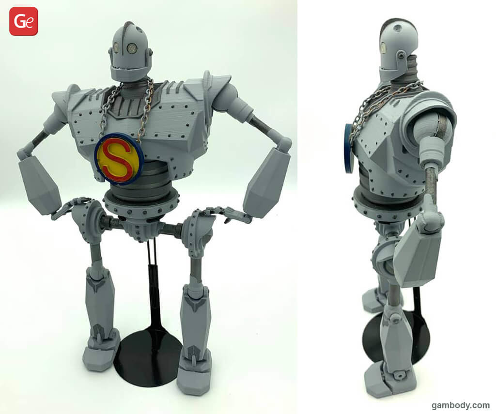 The Iron Giant 3D printed robots