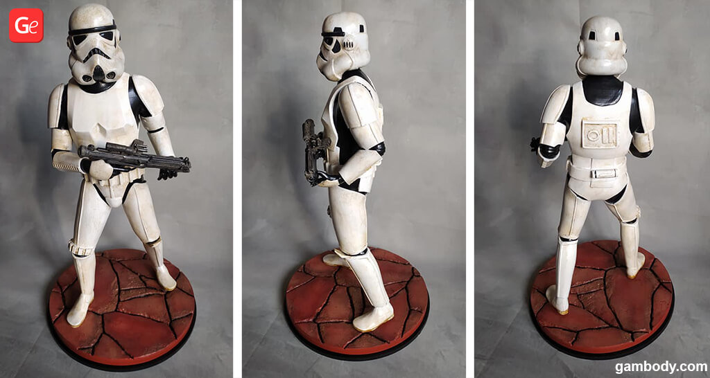 Stormtrooper 3D printed figure