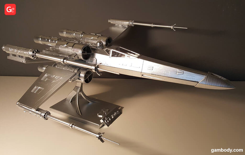 T-65B X-wing fighter Mandalorian 3D model Season 2