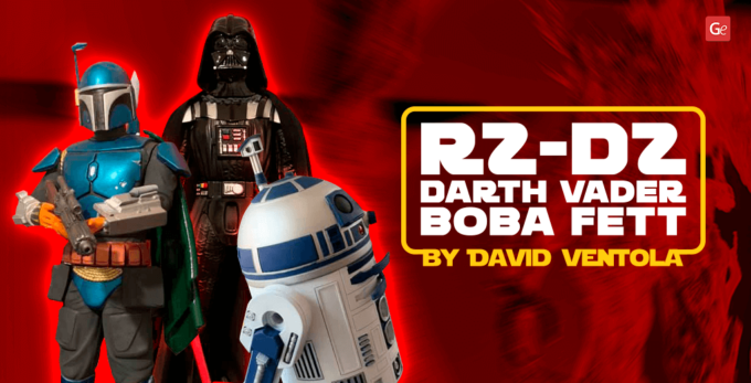 Top Star Wars Models for 3D Printing: R2-D2, Darth Vader, Boba Fett Made by David Ventola