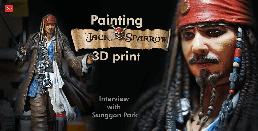 Painting Captain Jack Sparrow 3D Print