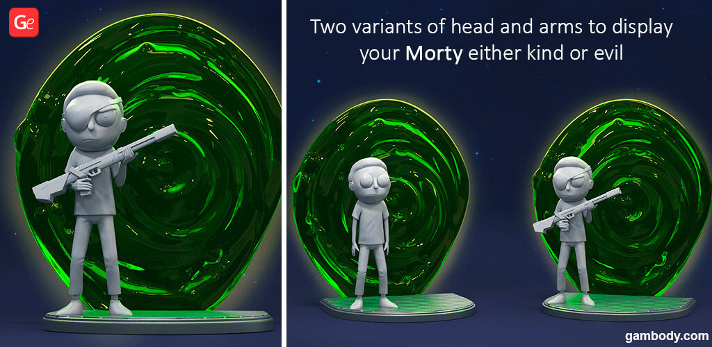 Morty Smith figure for 3D printing