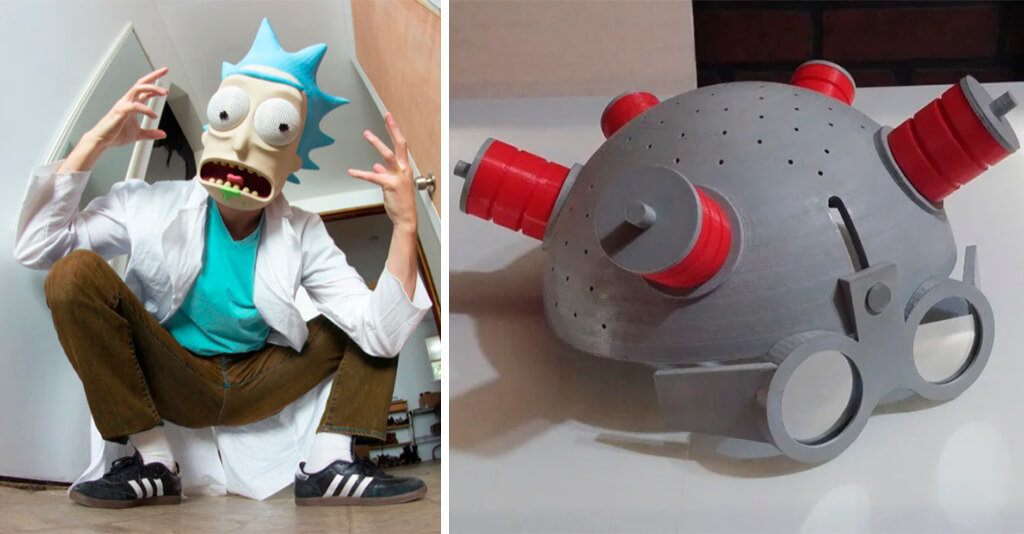 Rick Sanchez 3D print mask and helmet