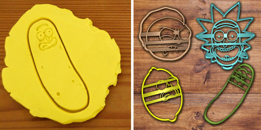 Rick & Morty cookie cutters for 3D printing