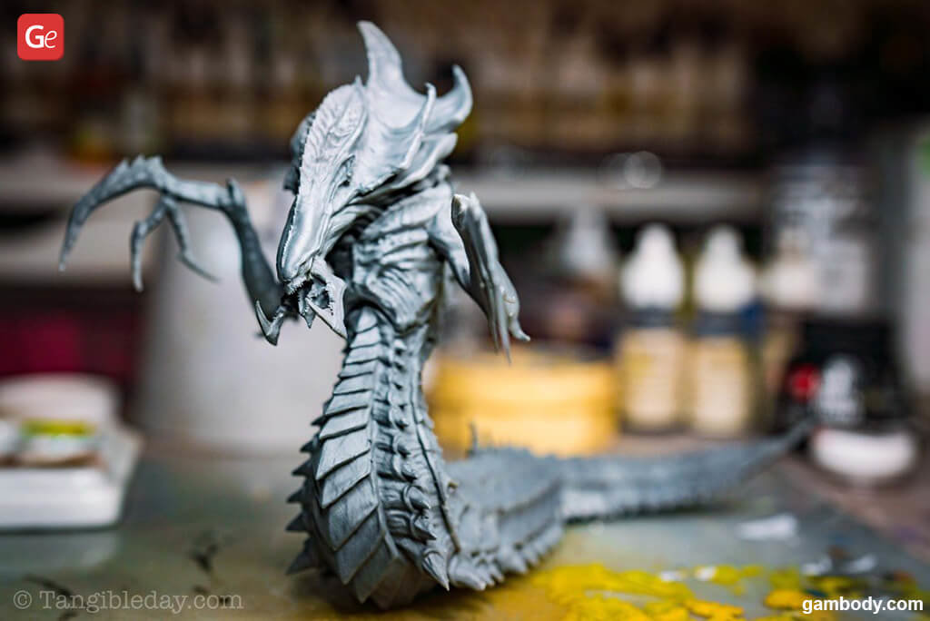 Assembled StarCraft Hydralisk 3D model for printing