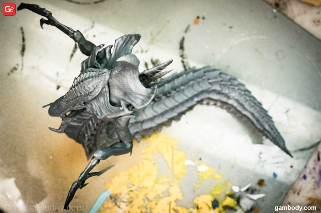 Priming StarCraft Hydralisk 3D print