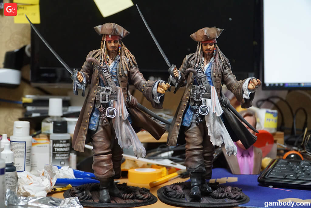 Pirates of the Caribbean 3D print Captain Jack Sparrow