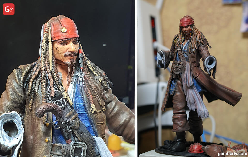 Pirate Jack Sparrow 3D print