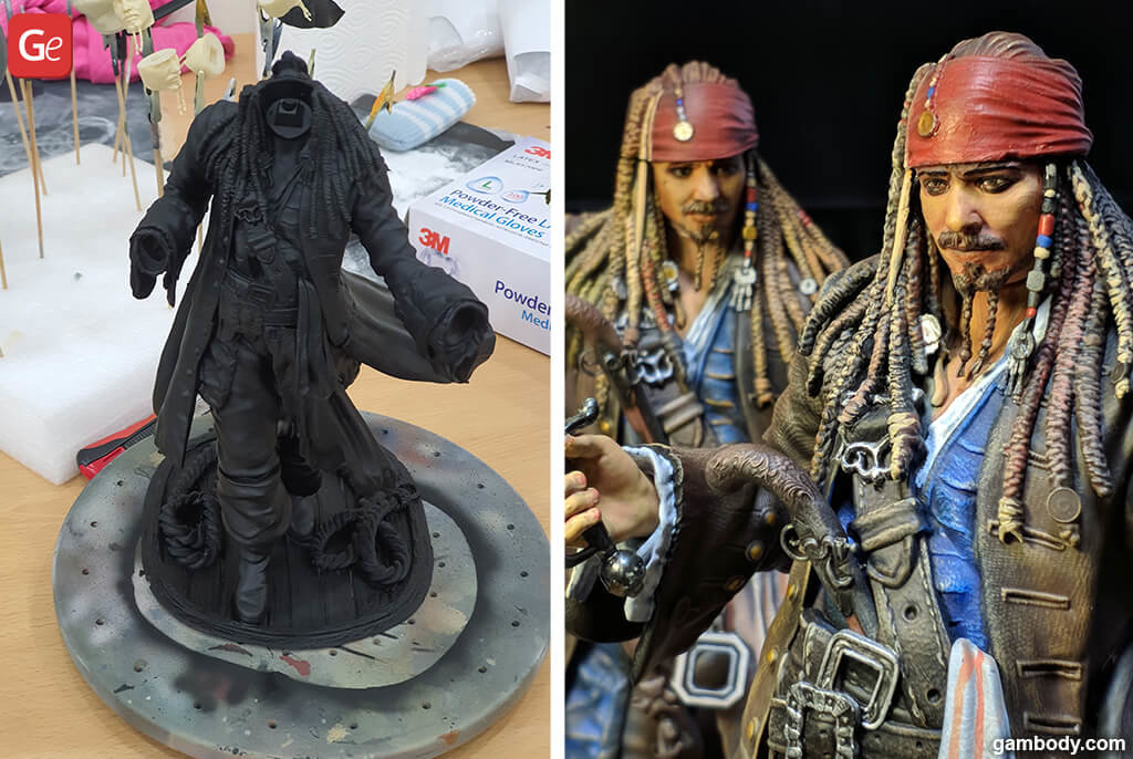 Pirate 3D printing figure Jack Sparrow