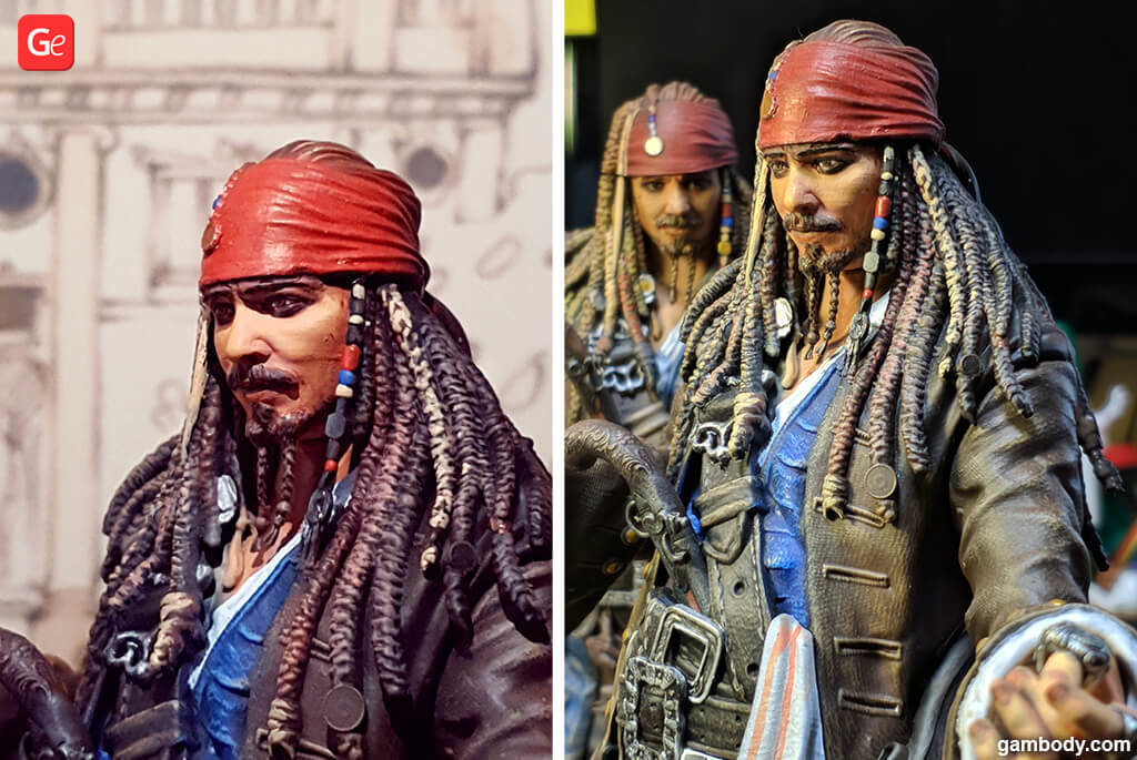 Pirate model to 3D print Captain Jack Sparrow
